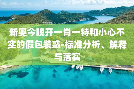 新奥今晚开一肖一特和小心不实的假包装惑-标准分析、解释与落实