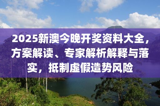 2025新澳今晚开奖资料大全，方案解读、专家解析解释与落实，抵制虚假造势风险